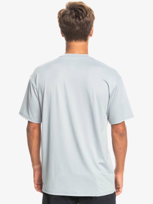 Hommes Quiksilver t-shirt de surf à manches courtes UPF 50 Solid Streak D6PT890 neige fondue