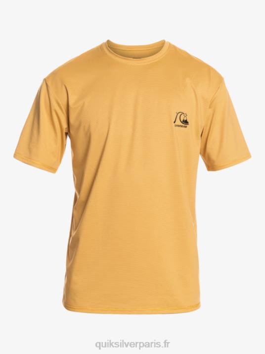 Hommes Quiksilver t-shirt de surf à manches courtes chiné héritage upf 50 D6PT1127 bruyère de blé