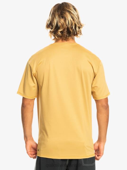 Hommes Quiksilver t-shirt de surf à manches courtes chiné héritage upf 50 D6PT1127 bruyère de blé