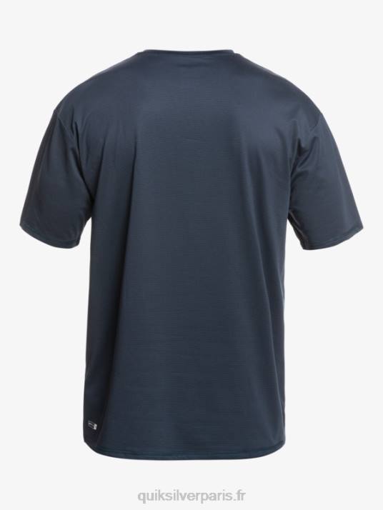 Hommes Quiksilver t-shirt de surf à manches courtes chiné héritage upf 50 D6PT1129 chiné marine de minuit