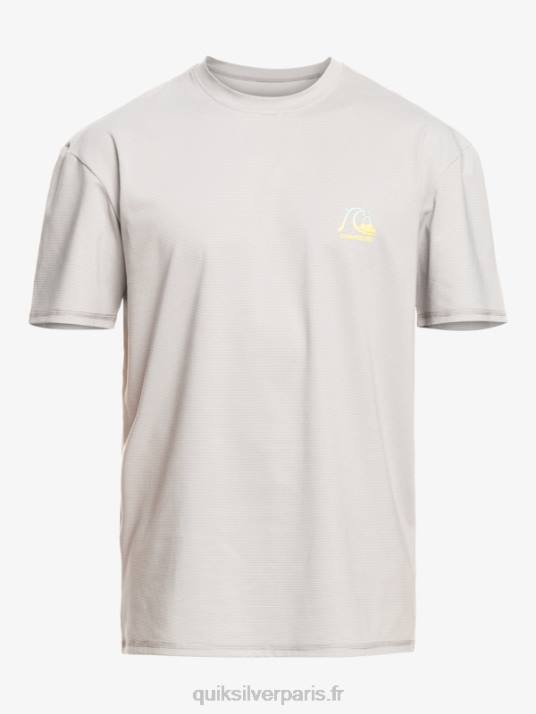 Hommes Quiksilver t-shirt de surf à manches courtes chiné héritage upf 50 D6PT1134 bruyère