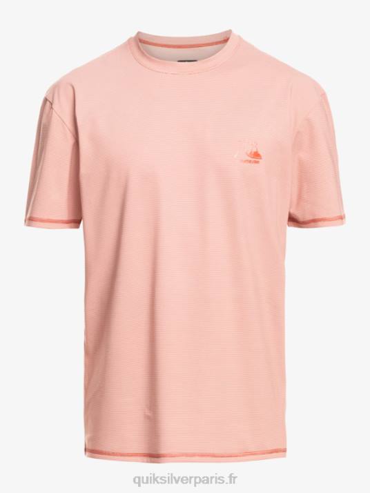 Hommes Quiksilver t-shirt de surf à manches courtes chiné héritage upf 50 D6PT1135 bruyère sauce piquante