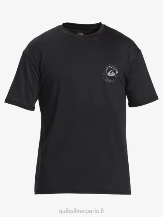 Hommes Quiksilver t-shirt de surf à manches courtes hawaii big bite upf 50 D6PT883 noir