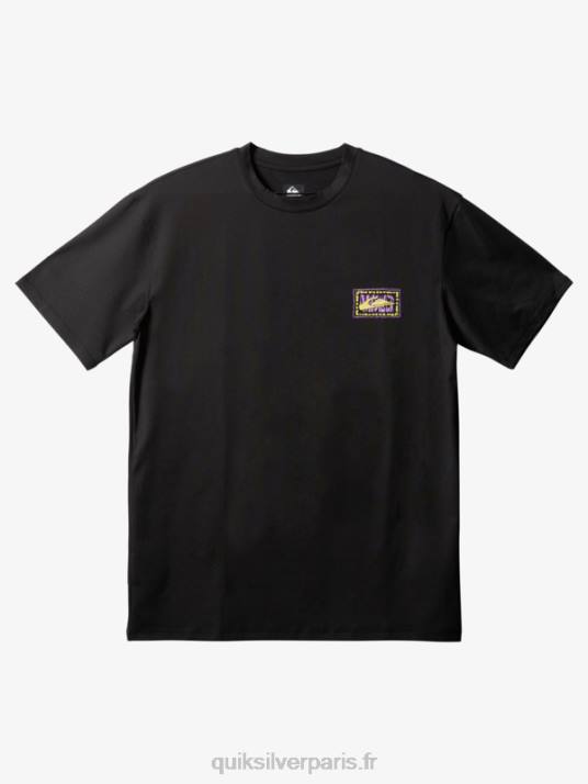 Hommes Quiksilver t-shirt de surf à manches courtes upf 50 mix D6PT1808 noir