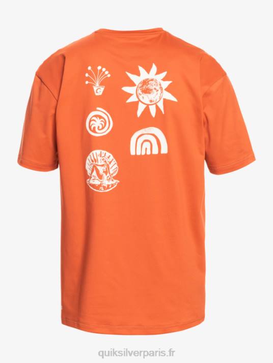 Hommes Quiksilver t-shirt de surf à manches courtes upf 50 mix D6PT1810 sauce piquante