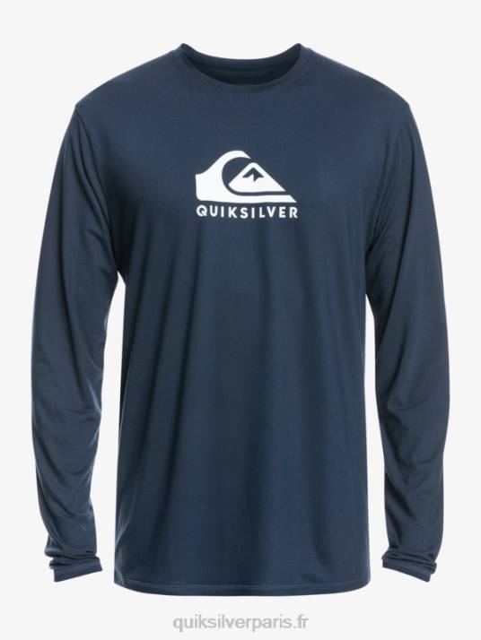 Hommes Quiksilver t-shirt de surf à manches longues UPF 50 Solid Streak D6PT1582 blazer bleu marine