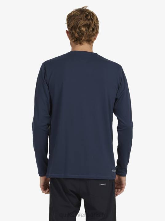 Hommes Quiksilver t-shirt de surf à manches longues UPF 50 Solid Streak D6PT1582 blazer bleu marine