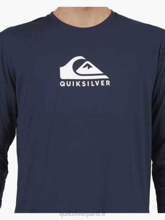 Hommes Quiksilver t-shirt de surf à manches longues UPF 50 Solid Streak D6PT1582 blazer bleu marine