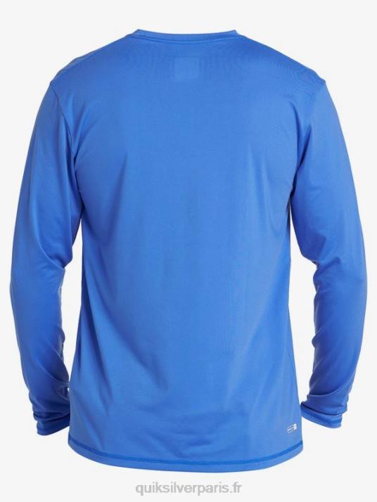 Hommes Quiksilver t-shirt de surf à manches longues UPF 50 Solid Streak D6PT1584 bleu éblouissant