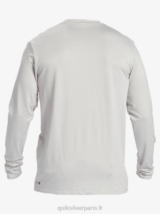 Hommes Quiksilver t-shirt de surf à manches longues UPF 50 Solid Streak D6PT840 gris violet