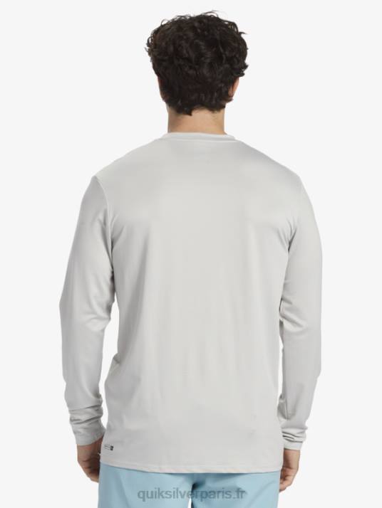 Hommes Quiksilver t-shirt de surf à manches longues UPF 50 Solid Streak D6PT840 gris violet