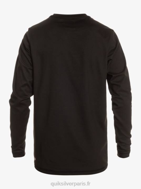 Hommes Quiksilver t-shirt de surf à manches longues UPF 50 Solid Streak D6PT841 noir