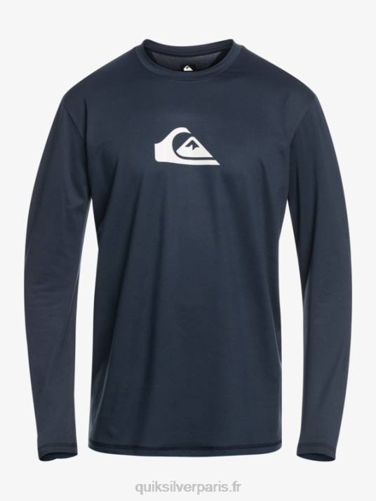 Hommes Quiksilver t-shirt de surf à manches longues UPF 50 Solid Streak D6PT842 blazer bleu marine