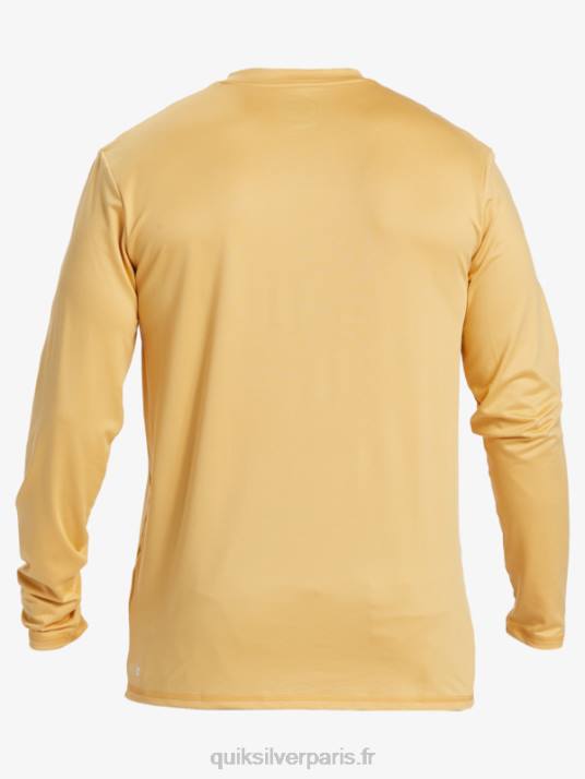 Hommes Quiksilver t-shirt de surf à manches longues UPF 50 Solid Streak D6PT843 blé