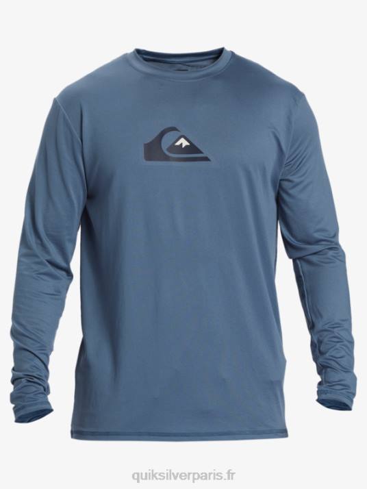 Hommes Quiksilver t-shirt de surf à manches longues UPF 50 Solid Streak D6PT844 mer de Béring