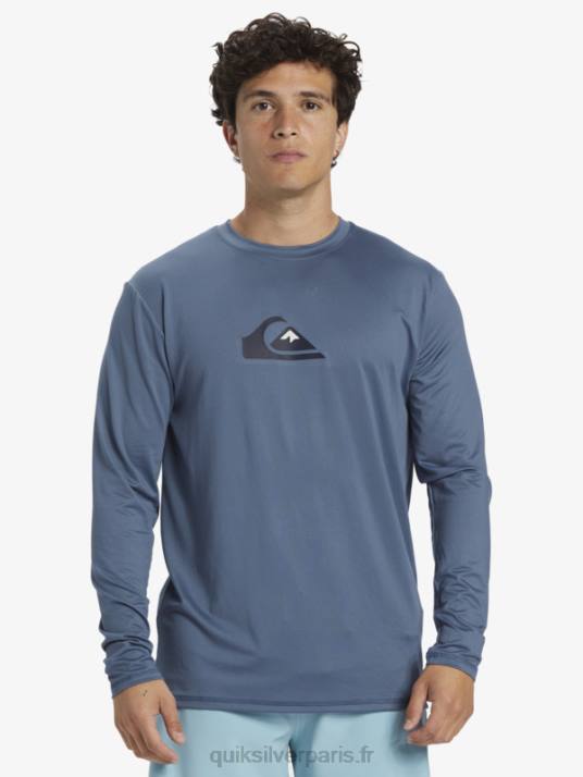 Hommes Quiksilver t-shirt de surf à manches longues UPF 50 Solid Streak D6PT844 mer de Béring