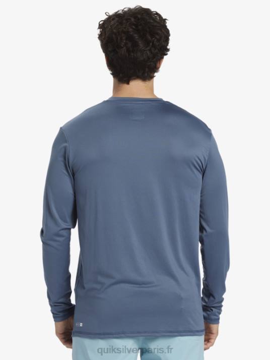 Hommes Quiksilver t-shirt de surf à manches longues UPF 50 Solid Streak D6PT844 mer de Béring