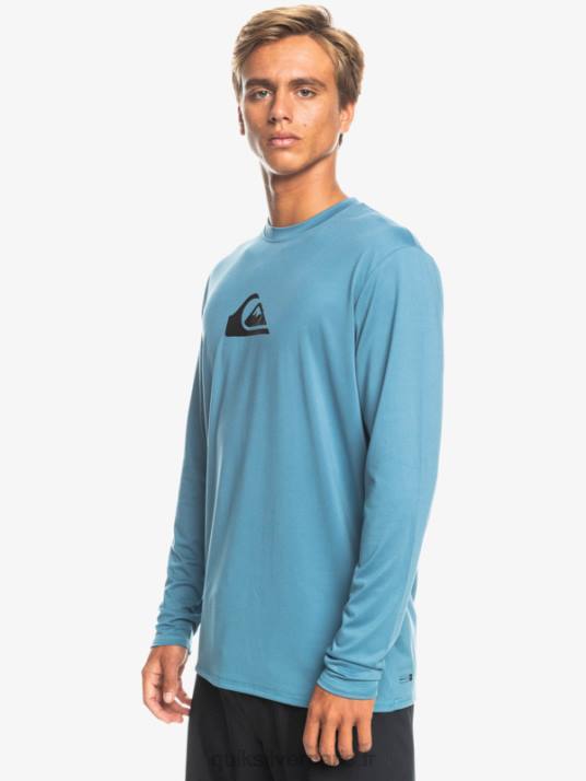 Hommes Quiksilver t-shirt de surf à manches longues UPF 50 Solid Streak D6PT847 provençal
