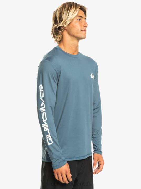 Hommes Quiksilver t-shirt de surf manches longues omni session upf 50 D6PT402 mer de Béring