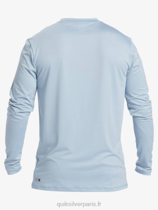 Hommes Quiksilver t-shirt de surf manches longues omni session upf 50 D6PT404 bleu céleste