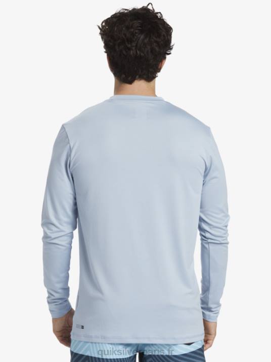 Hommes Quiksilver t-shirt de surf manches longues omni session upf 50 D6PT404 bleu céleste