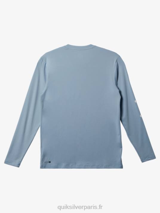 Hommes Quiksilver t-shirt de surf manches longues omni session upf 50 D6PT404 bleu céleste