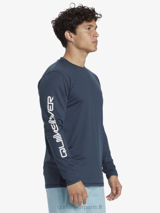 Hommes Quiksilver t-shirt de surf manches longues omni session upf 50 D6PT405 La marine de minuit