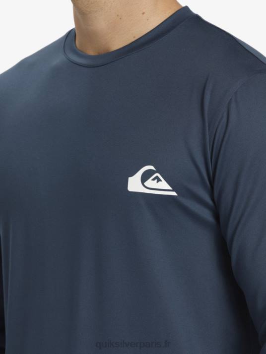 Hommes Quiksilver t-shirt de surf manches longues omni session upf 50 D6PT405 La marine de minuit
