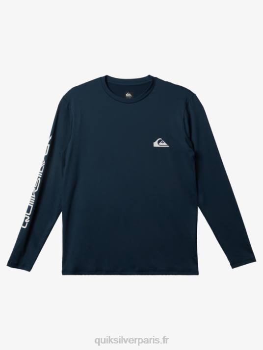 Hommes Quiksilver t-shirt de surf manches longues omni session upf 50 D6PT405 La marine de minuit