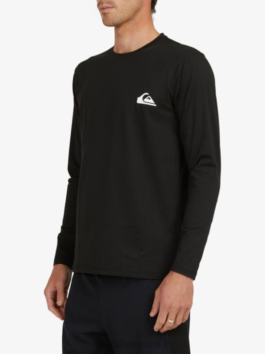 Hommes Quiksilver t-shirt de surf manches longues omni session upf 50 D6PT406 noir