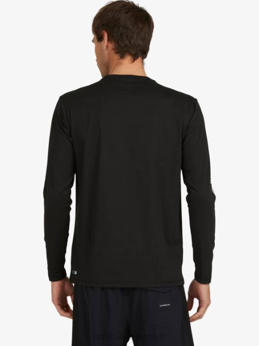 Hommes Quiksilver t-shirt de surf manches longues omni session upf 50 D6PT406 noir