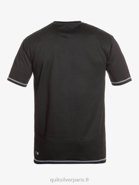 Hommes Quiksilver t-shirt saturne surf manches courtes upf 50 D6PT587 noir