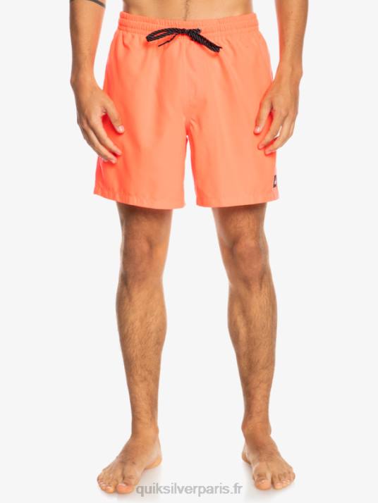 Hommes Quiksilver 17 volées tous les jours D6PT624 corail de feu