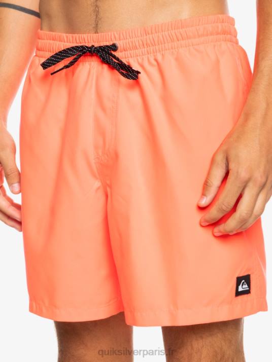 Hommes Quiksilver 17 volées tous les jours D6PT624 corail de feu