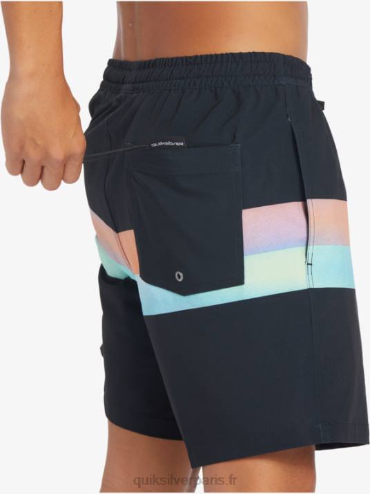 Hommes Quiksilver aérographe surfsilk 17 volées D6PT654 noir