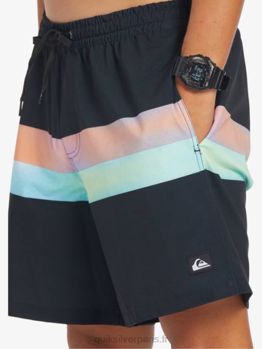 Hommes Quiksilver aérographe surfsilk 17 volées D6PT654 noir