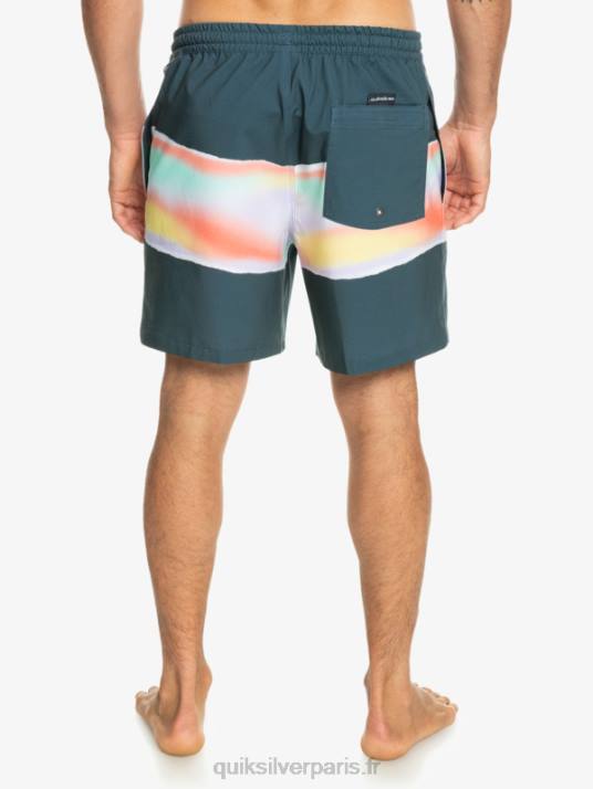 Hommes Quiksilver aérographe surfsilk 17 volées D6PT657 La marine de minuit
