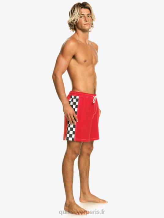 Hommes Quiksilver arc original 17 volées D6PT530 rouge à haut risque