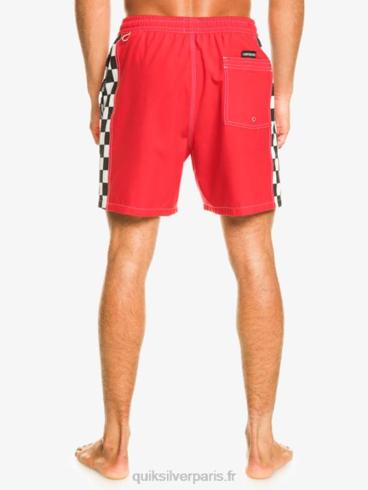 Hommes Quiksilver arc original 17 volées D6PT530 rouge à haut risque