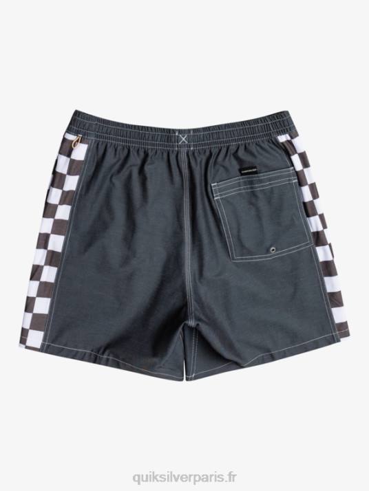 Hommes Quiksilver arc original chanvre 17 volées D6PT1674 noir