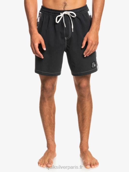 Hommes Quiksilver arc original chanvre 17 volées D6PT1674 noir