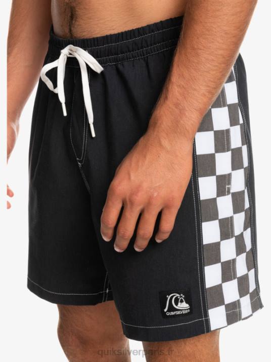 Hommes Quiksilver arc original chanvre 17 volées D6PT1674 noir