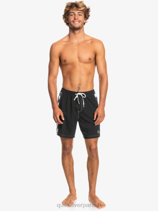 Hommes Quiksilver arc original chanvre 17 volées D6PT1674 noir