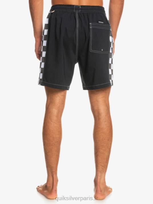 Hommes Quiksilver arc original chanvre 17 volées D6PT1674 noir