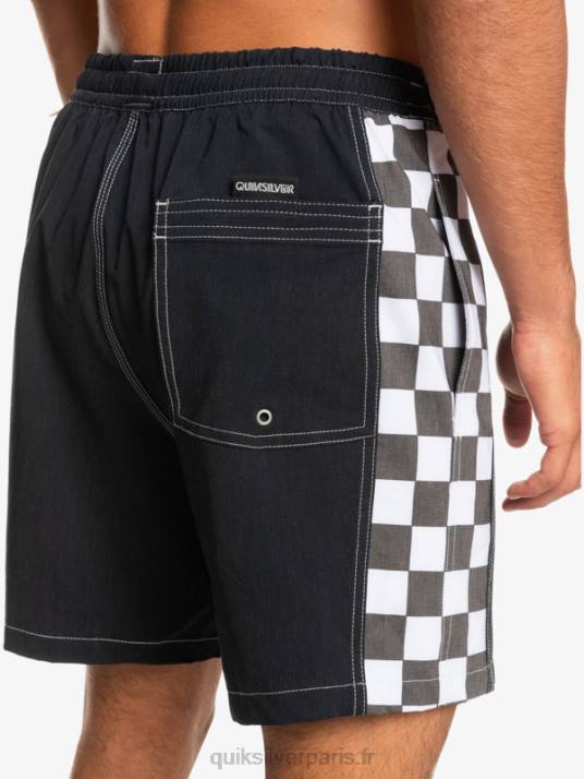 Hommes Quiksilver arc original chanvre 17 volées D6PT1674 noir