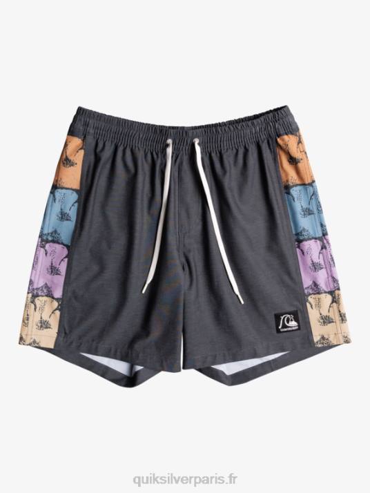 Hommes Quiksilver arc original chanvre 17 volées D6PT1677 noir