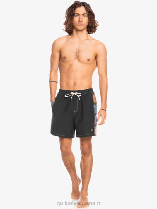 Hommes Quiksilver arc original chanvre 17 volées D6PT1677 noir