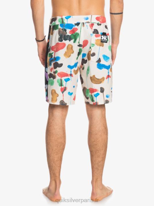 Hommes Quiksilver boardshort 18 en toile vierge arche originale hempstretch D6PT1822 natas kaupas - bouleau