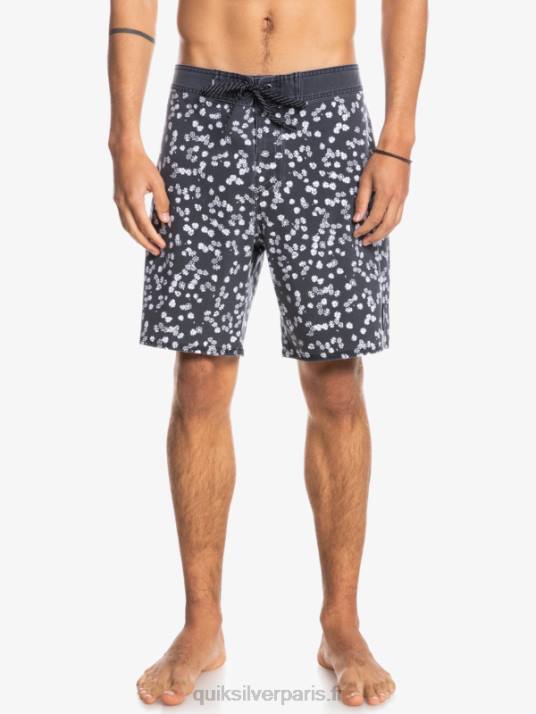 Hommes Quiksilver boardshort 18 surfsilk délavé D6PT1755 noir