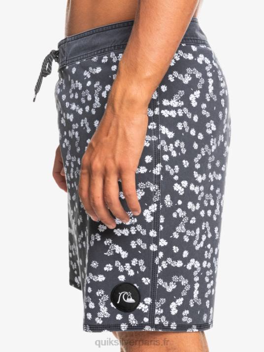 Hommes Quiksilver boardshort 18 surfsilk délavé D6PT1755 noir
